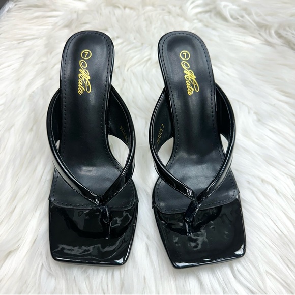 Black clear sandal wedge - Picture 3 of 5